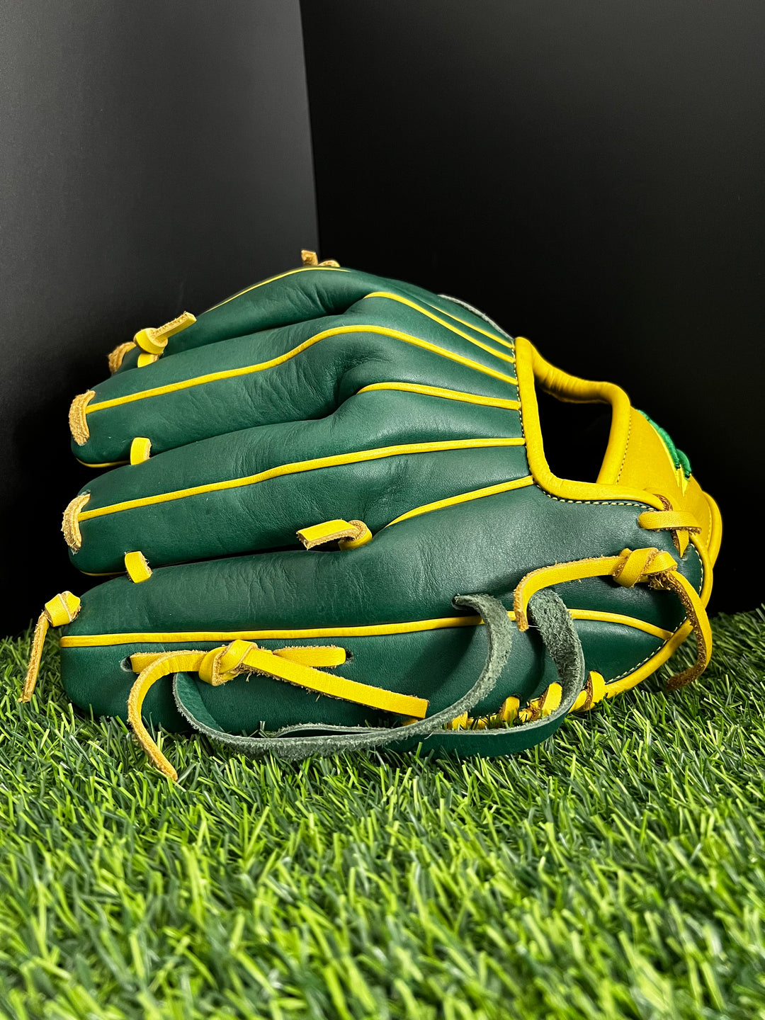 *CLOSEOUT* Mexican Kip - Yellow/Green- I-Web - Elite Infield Baseball Glove 11.75 - RH Throw