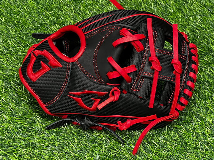 American Kip - Black Carbon Fiber/Red- Infield Trainer - 9.5